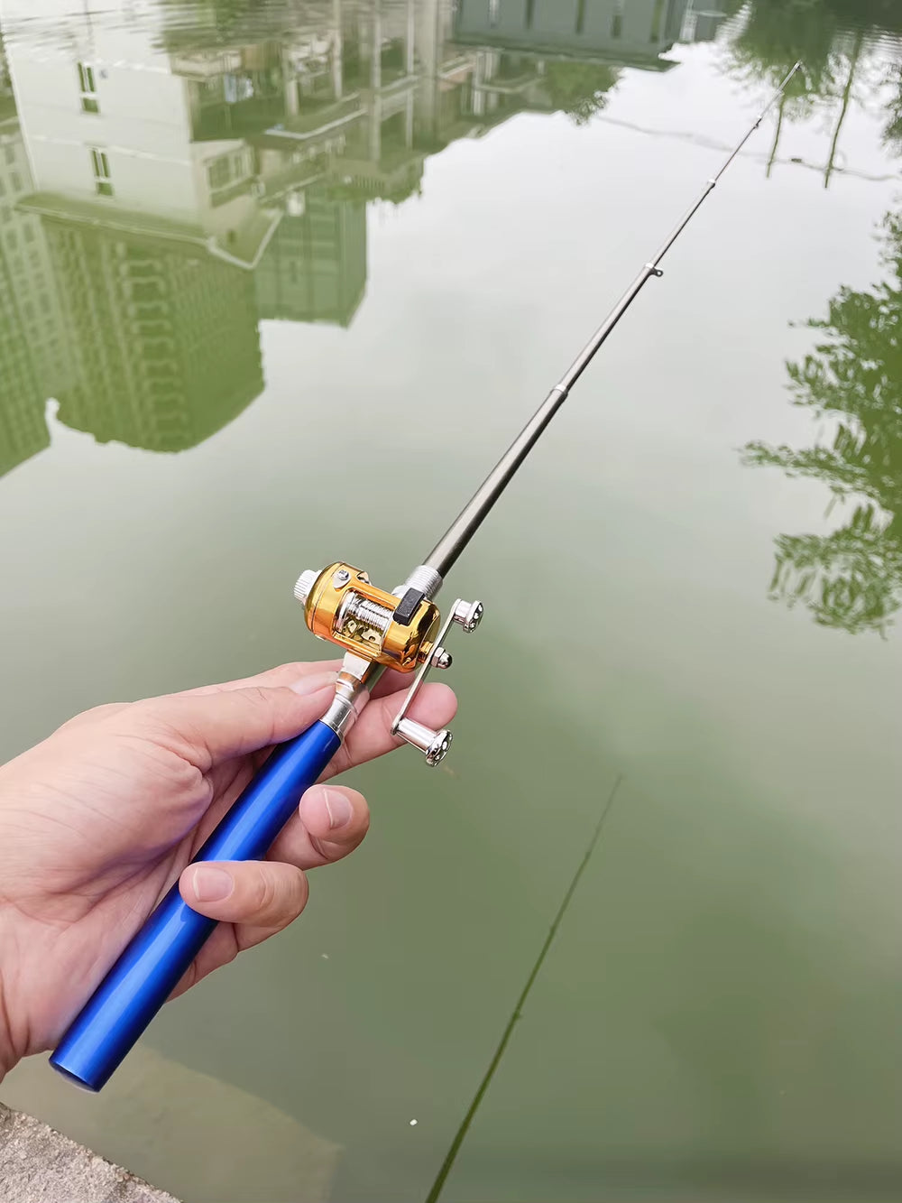 Compact Telescopic Fishing Rod and Reel Combo - Perfect for On-the-Go Angling Adventures