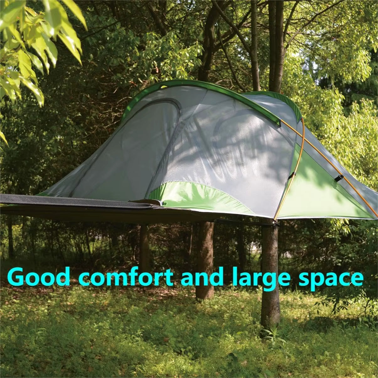 Spacious and Durable Large Portable Camping Hammock for 2-4 People - Perfect for Family Tree Tents, Outdoor Activities, Hiking, and Travel