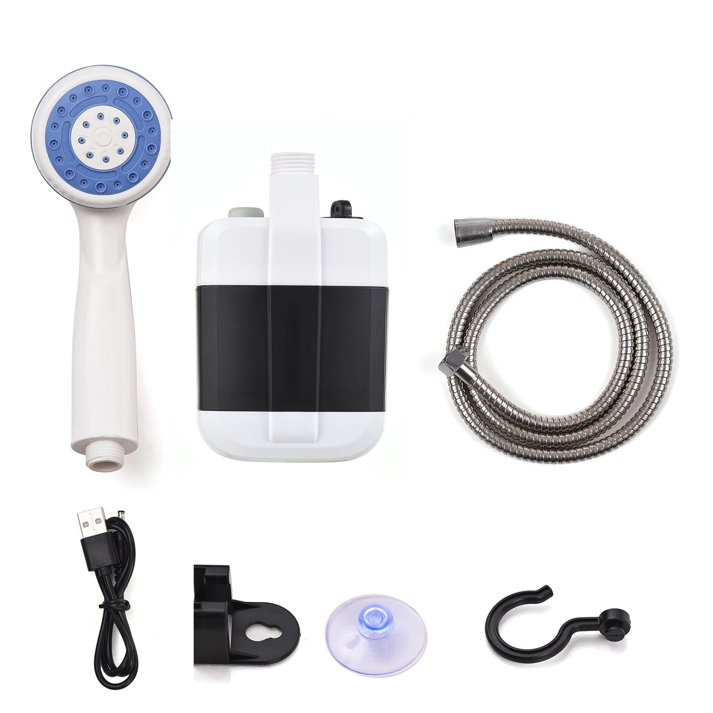 Elevate Your Outdoor Experience with the Ultimate Portable Electric Camping Shower - Perfect for Adventures, Pet Care, and Car Washes! 🚿🌲✨