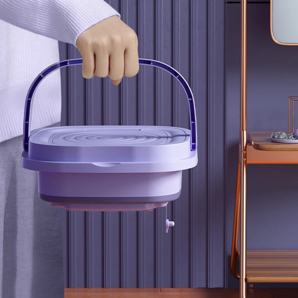 Compact Portable 6L & 8L Folding Washing Machine and Dryer – The Perfect Mini Washer for Travel and Home Convenience