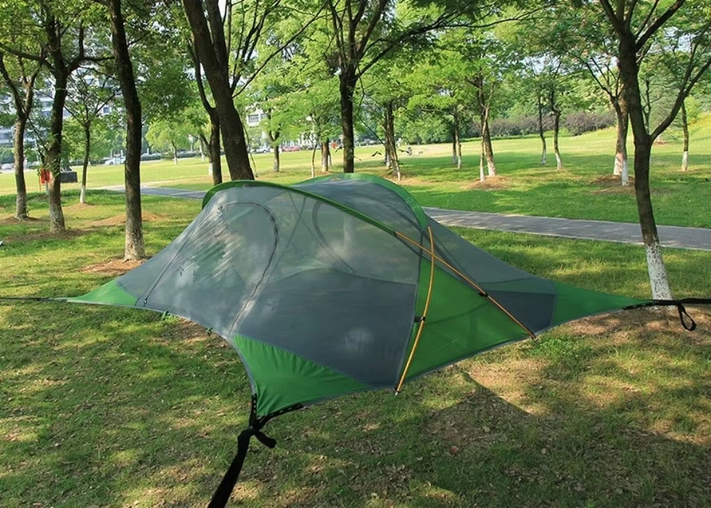 Spacious and Durable Large Portable Camping Hammock for 2-4 People - Perfect for Family Tree Tents, Outdoor Activities, Hiking, and Travel