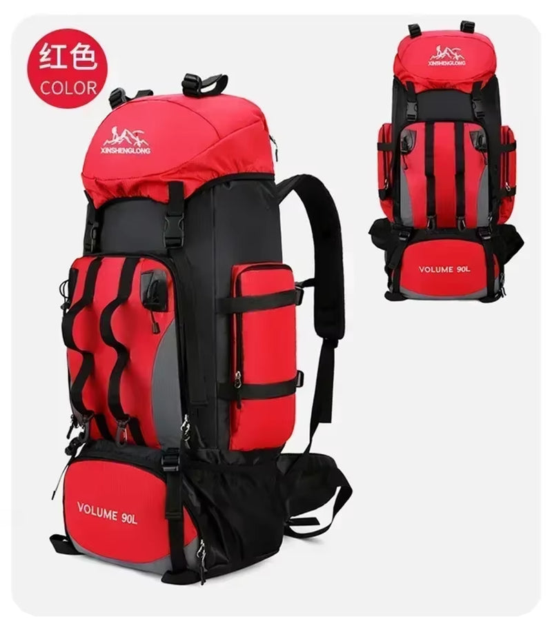 Premium 90L Waterproof Travel Backpack - Versatile Outdoor Sports Bag for Camping and Hiking Adventures