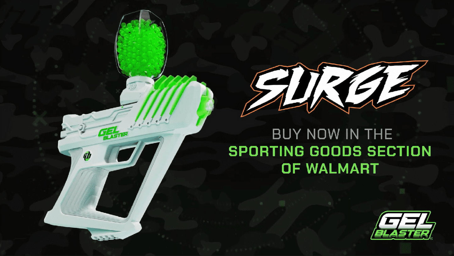 SURGE 1.5 Electric Green Water-Based Gellet Blaster with 10,000 Gellet Pack