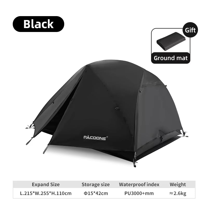 Premium Ultralight 20D Nylon Waterproof Tent for Ultimate Backpacking, Cycling, Hiking, and Beach Adventures