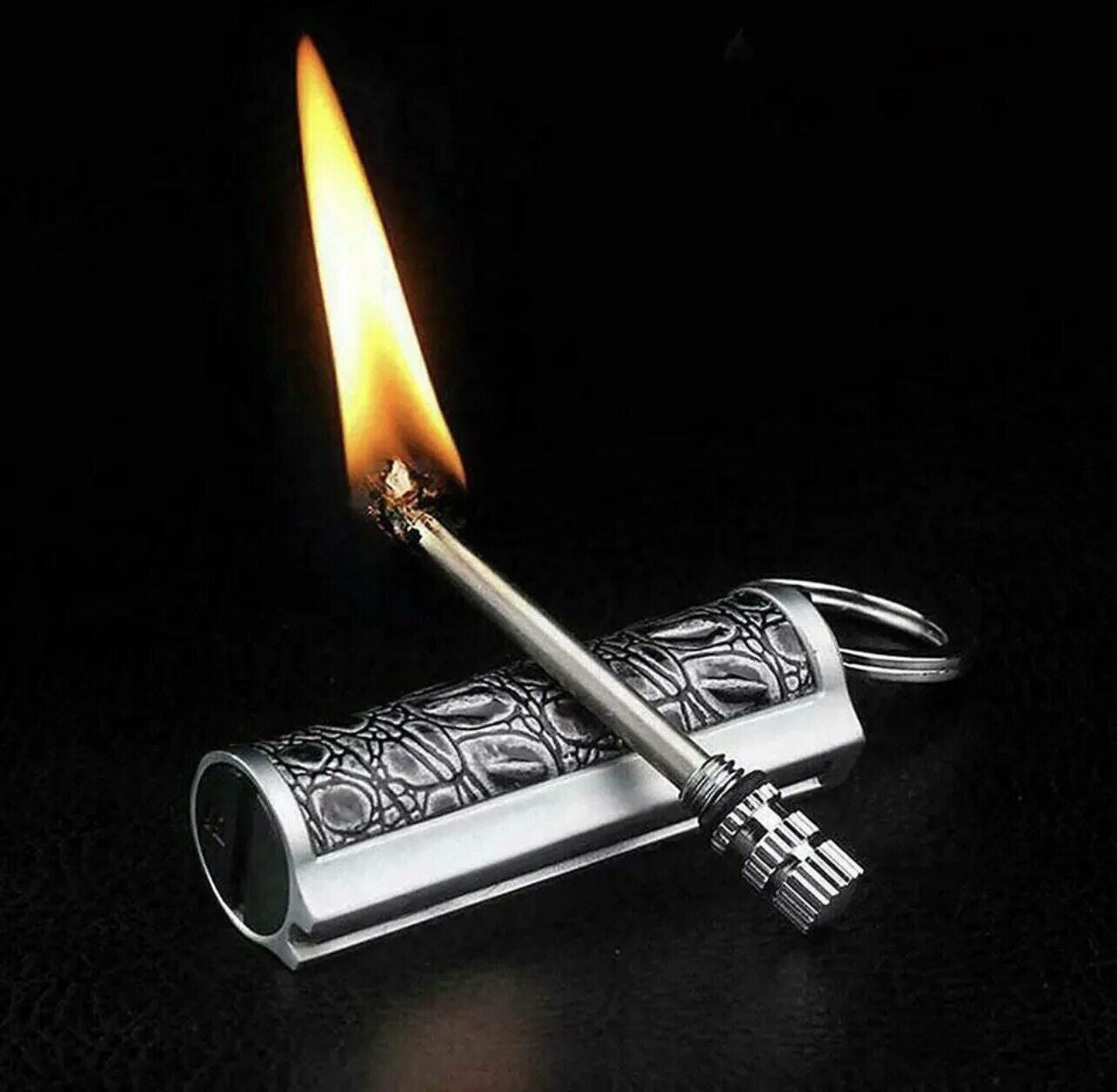Waterproof Permanent Lighter with Integrated Striker - Reliable Emergency Fire Starter for Survival Scenarios