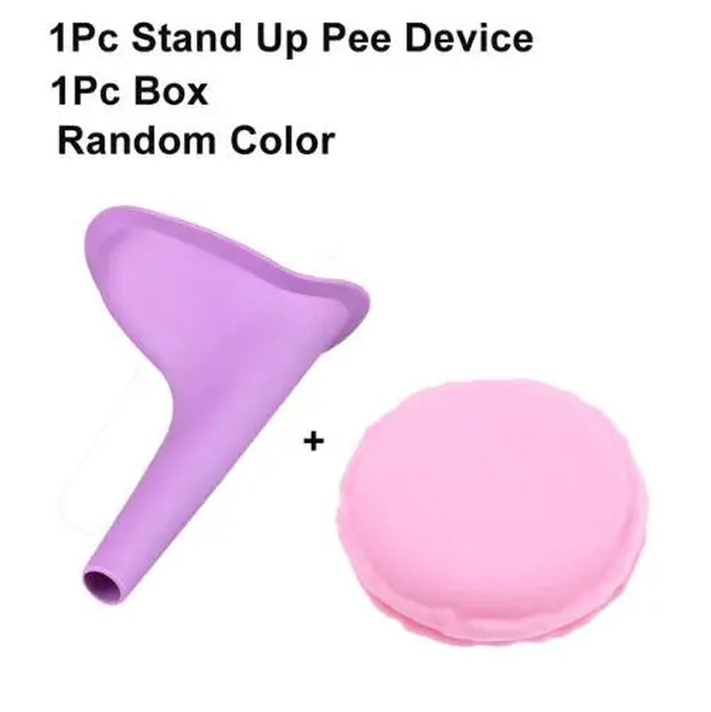 Innovative Portable Female Urinal for Outdoor Adventures - Soft Silicone & Disposable Paper Design