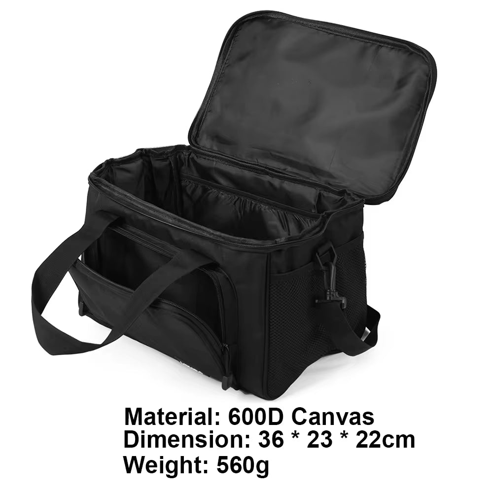 Premium Waterproof Two-Layer Fishing Tackle Storage Bag - Versatile Shoulder Pack for Outdoor Adventures