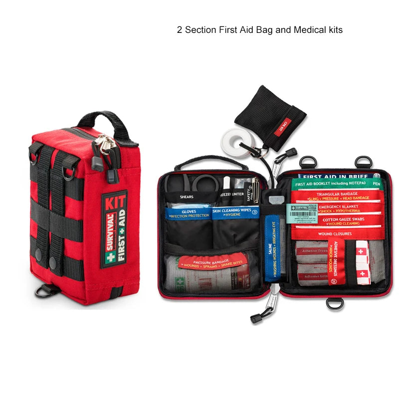 All-Weather Waterproof First Aid Kit for Outdoor Enthusiasts – Essential Medical Supplies for Hiking, Camping, Cycling, and Travel