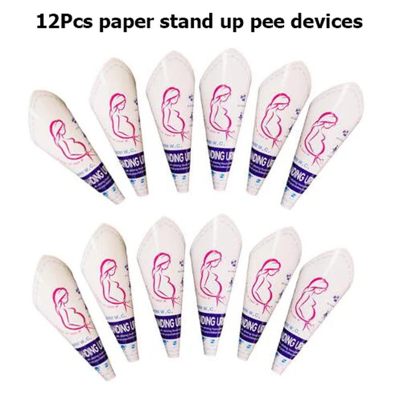 Innovative Portable Female Urinal for Outdoor Adventures - Soft Silicone & Disposable Paper Design