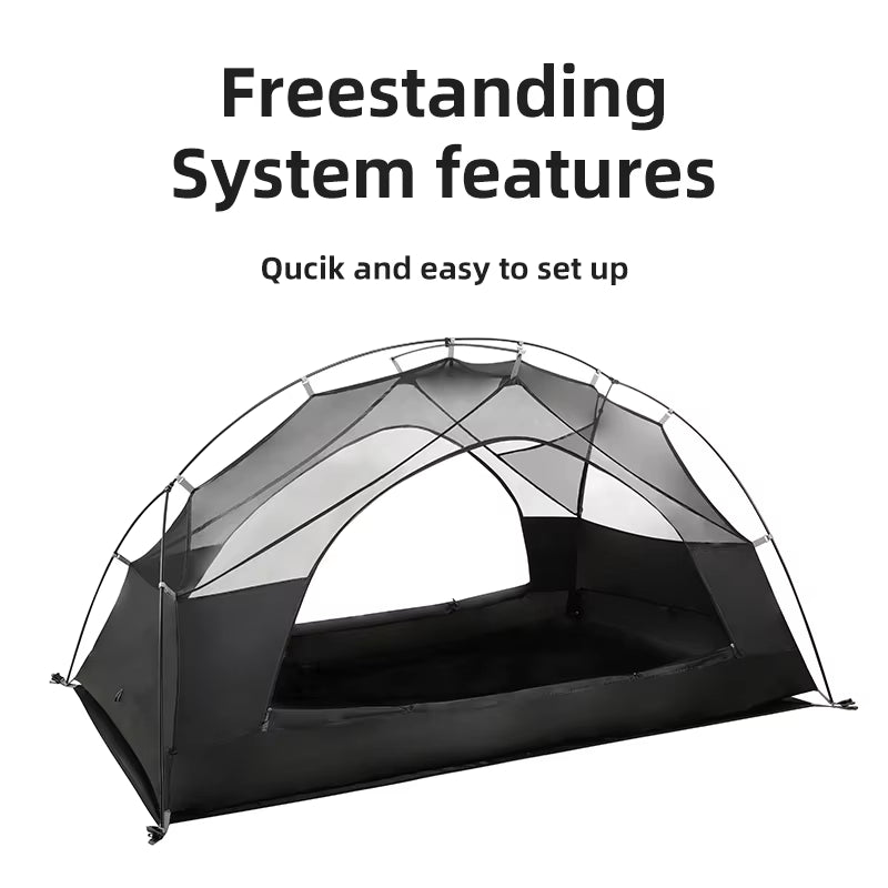 Premium Ultralight 20D Nylon Waterproof Tent for Ultimate Backpacking, Cycling, Hiking, and Beach Adventures