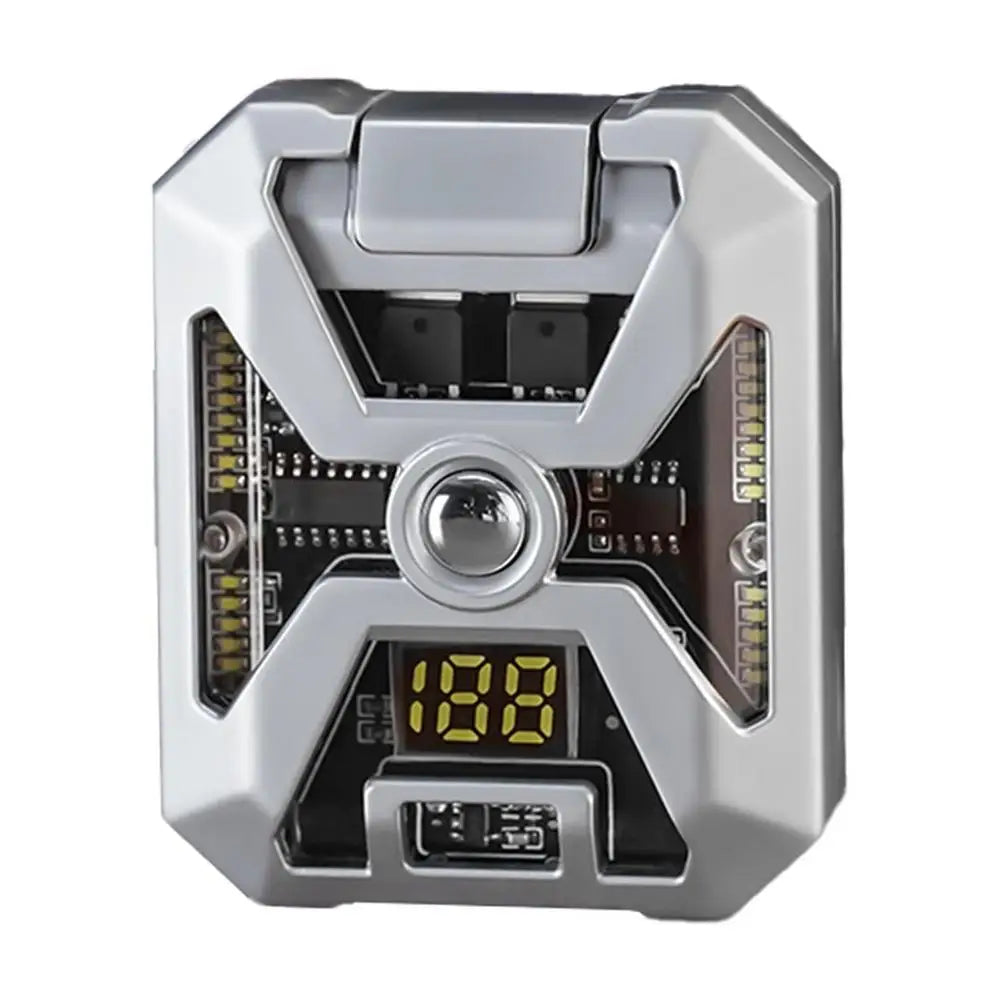 Transparent Dual Arc Plasma Waterproof Lighter Watch with Rechargeable USB Flashlight - Flameless and Windproof for Outdoor Camping