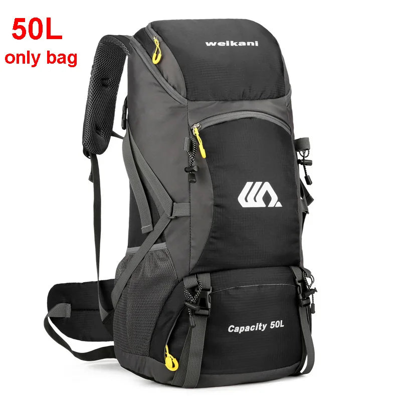 50L Waterproof Travel Backpack for Men and Women - Versatile Rucksack for Hiking, Camping, and Outdoor Adventures