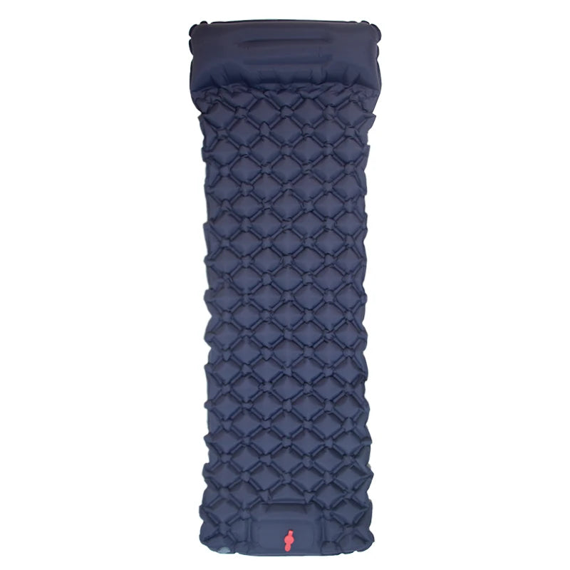 Ultralight Inflatable Camping Sleeping Pad with Integrated Pillows - The Ultimate Portable Travel Mat for Hiking and Trekking Adventures