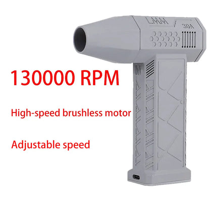 High-Power Silent Turbo Fan Air Duster - Efficient 130,000 RPM Brushless Motor for Ultimate Cleaning Performance
