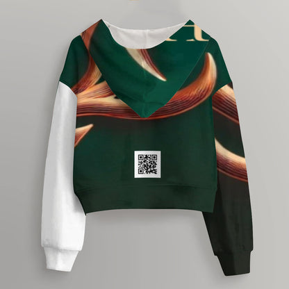 AOP Women's Cropped Hoodie