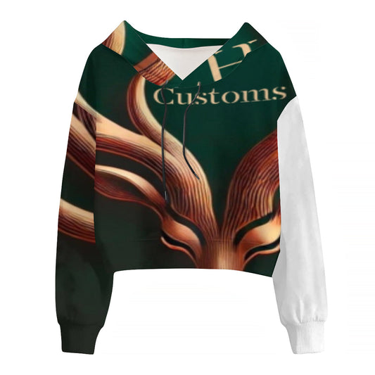 AOP Women's Cropped Hoodie