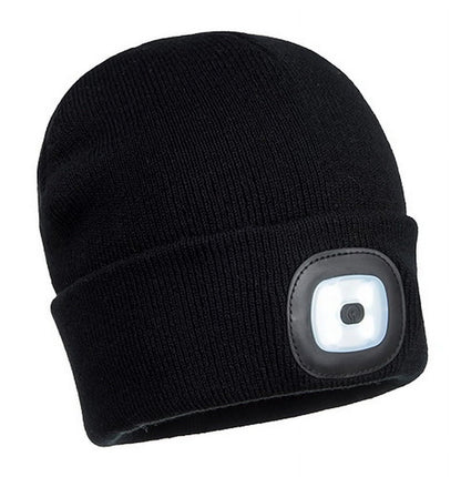 Men's USB Rechargeable LED Beanie Hat - Warm, Comfortable, and Perfect for Low-Light Activities
