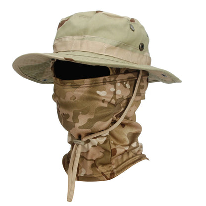 Camouflage Boonie Cap & Balaclava Set - Premium Foldable Wide Brim Hat for Ultimate Outdoor Sun Protection